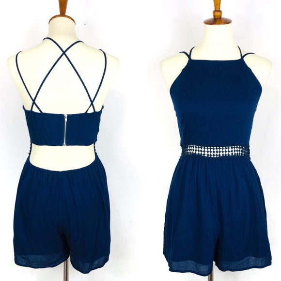 Sadie & Sage Pants - Sadie & Sage Strappy Cut Out Romper
